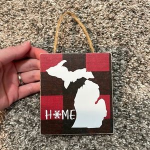 Decorative Wooden Michigan Sign